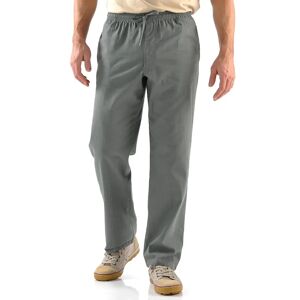 Blancheporte Pantalon Toile Taille Élastiquée - Homme Gris 2XL/60/62