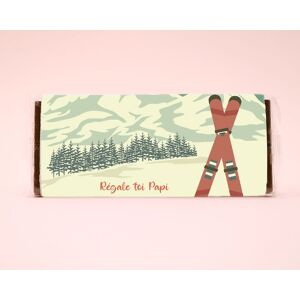 Cadeaux.com Tablette de chocolat Retro ski