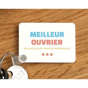 Cadeaux.com Porte-clef a personnaliser - Meilleur Ouvrier