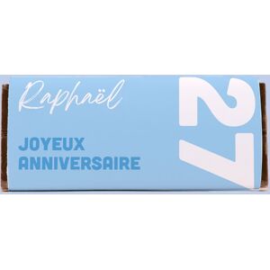 Cadeaux.com Tablette de chocolat Anniversaire Bleue