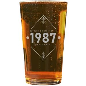 Cadeaux.com Verre a biere pinte annee annee 1987