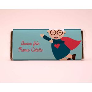 Cadeaux.com Tablette de chocolat Personnalisable - Super Mamie