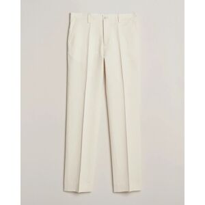 Filippa K Straight Linen Trousers Bone White