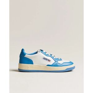 Autry Medalist Low Bicolor Leather Sneaker White/Blue