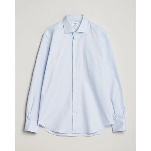 Mazzarelli Soft Cotton Cut Away Shirt Light Blue