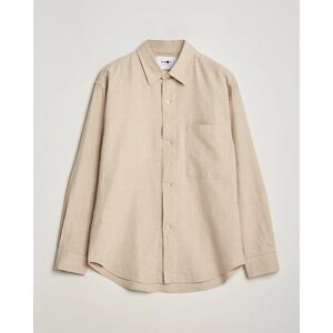 NN07 Adwin Linen Overshirt Oatmeal