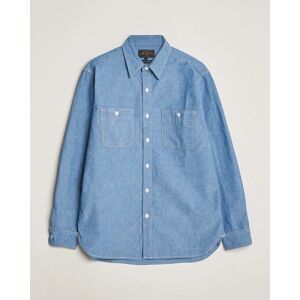 BEAMS PLUS Work Chambray Overshirt Light Blue