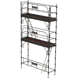 DIRECT MAT Lot 24 m2 échafaudage fixe Ø 45 - sécurité complète