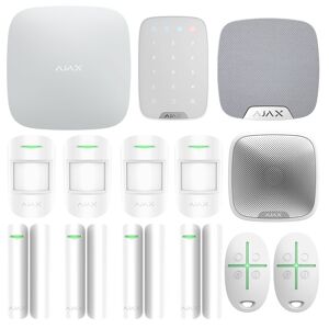 Ajax System Kit Antivol Ajax Wireless avec centrale Hub2 plus 4G 2 SIM WI-FI Blanc