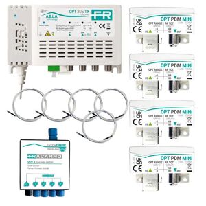 Fracarro Kit fibre optique Fracarro OPT-PDM-MINI pour signaux TNT et SAT 270700