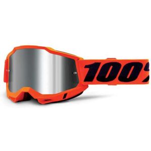 100% Masque 100% Accuri 2 Orange fluo écran argent miroir