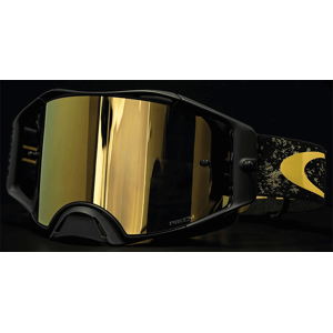 OAKLEY Masque Oakley Airbrake MX EDITION LIMITEE TRIPLE CROWN Noir Or écran 24k Iridium