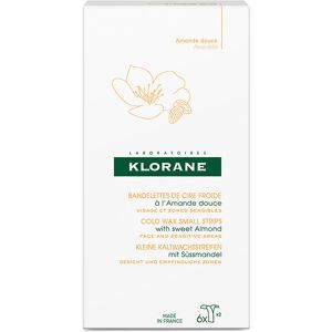 Klorane Bandelettes de Cire Froide à l'Amande Douce Rasage & Épilation