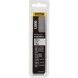 Stanley 1-SWKBN075T 20mm / 3/4&quot; / Clou Type 8/300/E/J Boîte 1000 Pieces