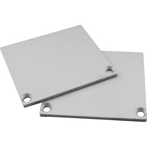 Artecta End Cap set for Pro-Line 33 (2 pieces) Aluminium - rectangulaire