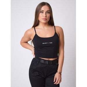 Project X Paris Crop top bretelle fine - Couleur - Noir, Taille - M