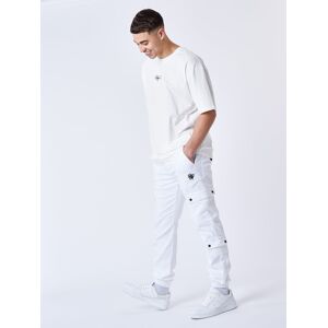 Project X Paris Cargo multi-poches avec serrage élastique - Couleur - Blanc, Taille - 30