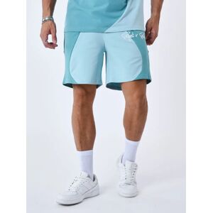 Project X Paris Short bicolore style vague - Couleur - Turquoise, Taille - M