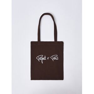 Project X Paris Totebag en moletton brodé - Couleur - Marron, Taille - Unique