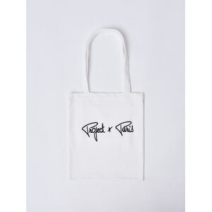 Project X Paris Totebag en moletton brodé - Couleur - Blanc cassé, Taille - Unique