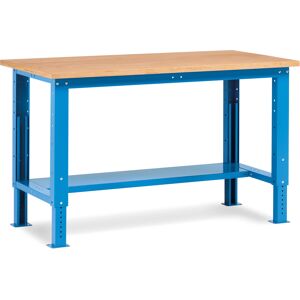 SETAM Etabli métal Fortis L.1500 mm bois bleu réglable