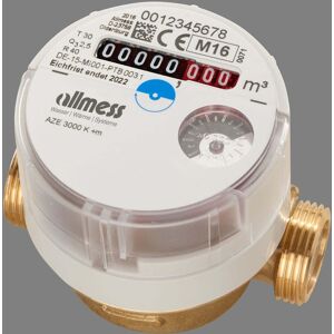 Compteur d'eau de rechange Allmess 0903112206 AZE-3000-K+m, Q3 2,5, DN 15, 80 mm, 30 °C