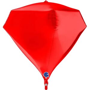 Grabo Ballon Helium Diamant Rouge 4D 45cm