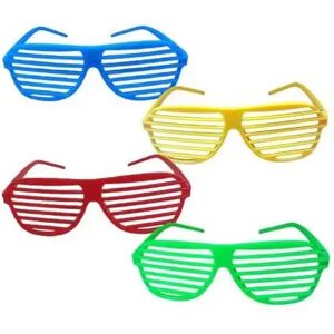 Lot de 12 Lunettes Store Neon Fluorescentes Multicolore