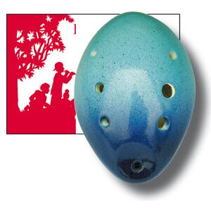 Thomann Ocarina 7H G Contrab. Shell BB Bleu clair