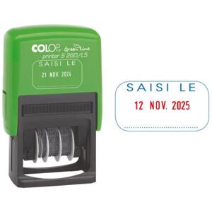 Tampon dateur Colop Printer Green line S 260L - formule "Saisi le" - Publicité