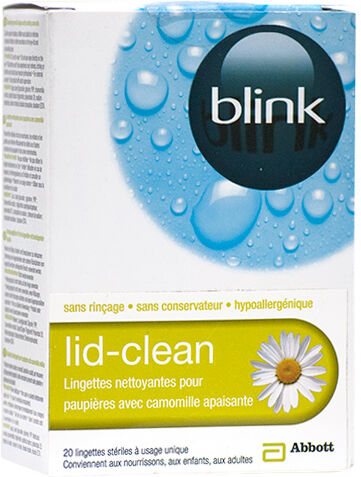 Abbott Blink Lid-Clean Lingettes Nettoyantes 20 lingettes