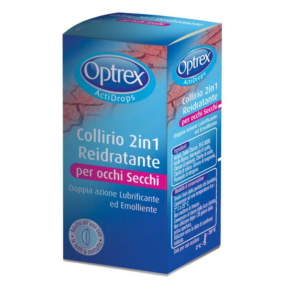 RECKITT BENCKISER H.(IT.) SpA Optrex  Salute dell'Occhio Actidrops 2 in 1 Reidratante Collirio 10 ml