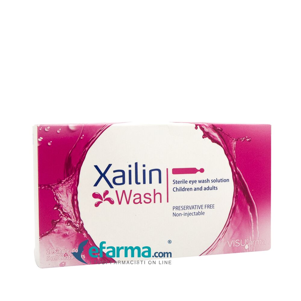 XAILIN Wash Soluzione Sterile Lavaggio Oculare 20 Flaconcini 5 ml