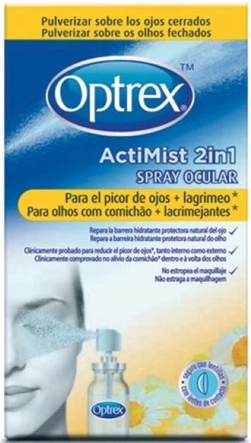 Optrex Actimist 2in1 Olhos com Comichão e Lacrimejantes Spray Ocular 10ml