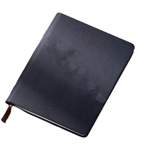 LLaviD Notitieboek notitieboek A6 360p bekleed lege pagina notitieblok zwart gevoerd