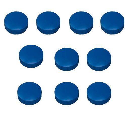 Faxland Magneten Ø 24 mm, hechtmagneten voor whiteboard, koelkastmagneet, magneetbord, magneetwand, magneet rond, blauw, 1