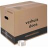 Verhuisservice+ Verhuisdozen 5 stuks 60 Liter Extra stevige Verhuisdoos Dubbel golf karton Incl. Tape