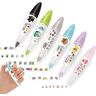 REPWEY Joyfullift Decorative Pens,DIY Lace Decoration Tape Pen Cute Animals Press Type Decorative Pen (B)