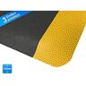 ETM tapis anti-slip mat lourd souple cotele zw 2-laags 60x90 cm - Zwart