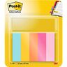 Post-it Notes Markers Indexen Blauw, geel, oranje, roze 5 blokken van 50 vel - Kleurenassortiment