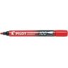 Pilot Super Grip 100 permanentmarker fijn fonde punt 1 mm rood - Rood