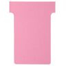 Nobo T-kaartjes Maat 2 Roze 6 x 8,5 cm 100 Stuks - Roze