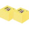 Post-it Super Sticky Notes 76 x 76 mm Kanariegeel 24 Blokken van 90 Vellen Voordeelpak 12 blokken + 12 GRATIS - Kanariegeel