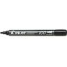 Pilot Super Grip 100 permanentmarker fijn ronde punt 1 mm zwart - Zwart