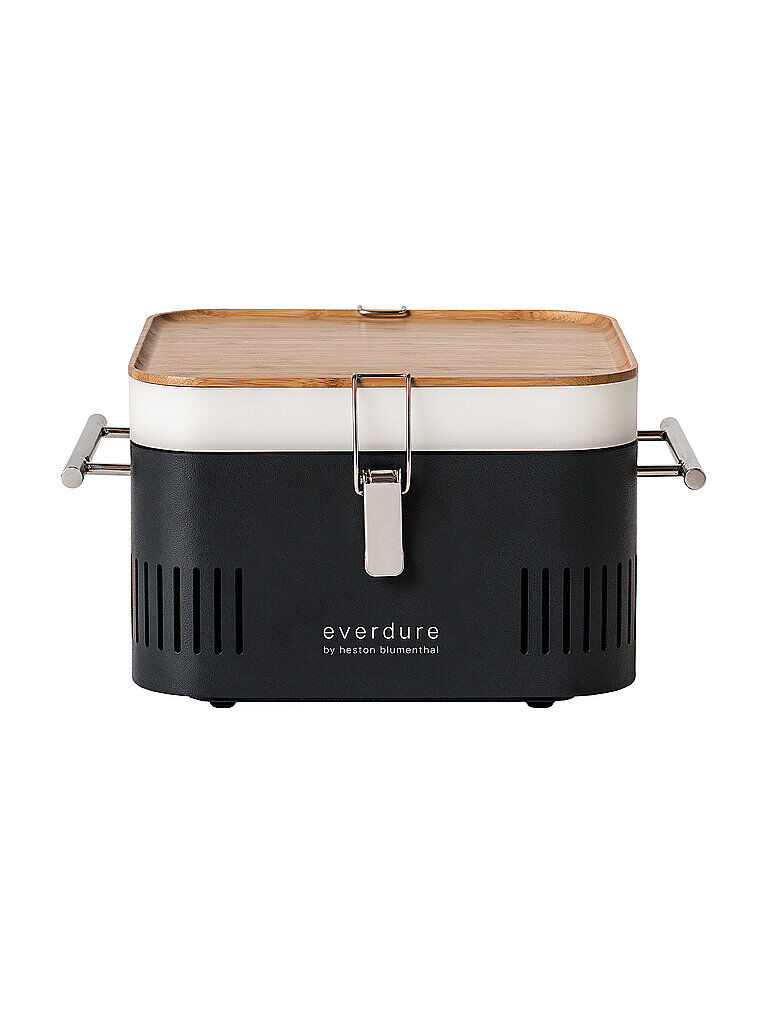 Auf Lager EVERDURE BY HESTON BLUMENTHAL Tragbarer Holzkohlegrill CUBE Graphite 9312646035751 schwarz EG