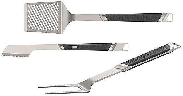 Auf Lager EVERDURE BY HESTON BLUMENTHAL Premium Grillbesteck 3tlg L Stahl/Matt 9312646027862 silber EG