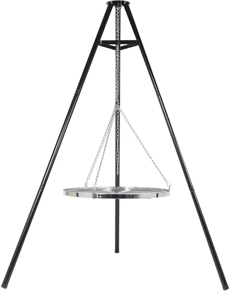 BBGRILL Gril à trépied Noir 172 cm BBQ TRIPOD