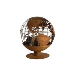 esschert design Feuerschale »Feuerball Welt« rostbraun Größe