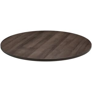 VEGA Tischplatte Maliana rund; 100 cm (Ø); eiche/tabak gebeizt; rund