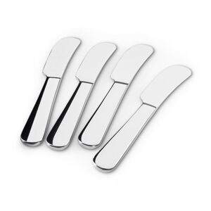 4 Buttermesser - Tchibo - Silber Stahl   unisex